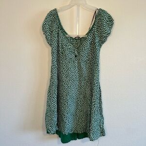 DREAM of Me Women’s Green Floral Dress‎ Size Medium